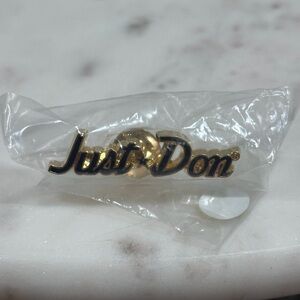 Just Don Logo Black/Gold Pin